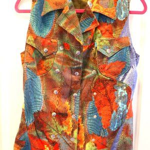 Vintage Jeans de Christian Lacroix Ladies Vest. Size 8
